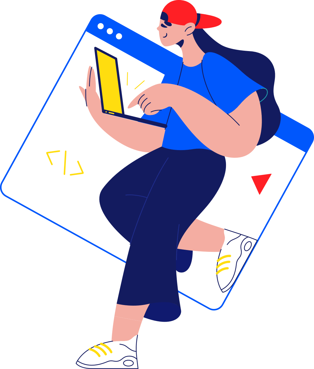 Orbantis — web and mobile development illustration